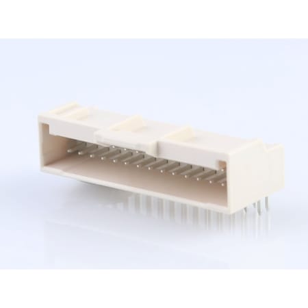 Molex Board Connector, 30 Contact(S), 2 Row(S), Male, Right Angle, 0.079 Inch Pitch, Solder Terminal, 5018763040